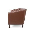Causeuse contemporaine touffetée en bois de bouleau Jelm de GDFStudio