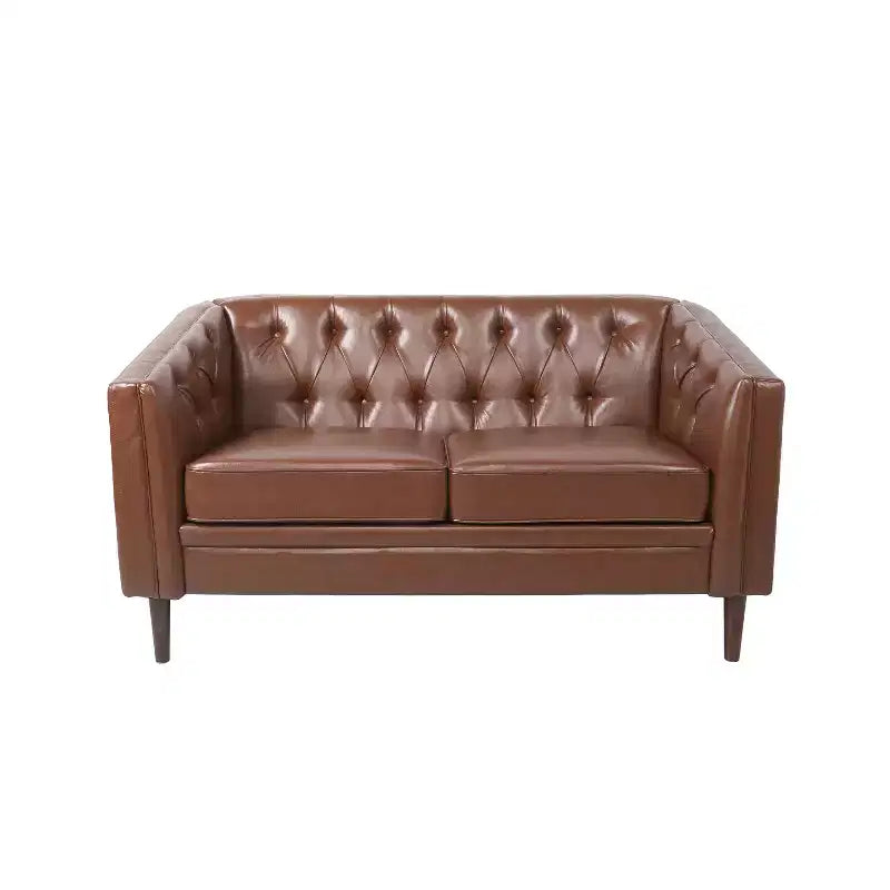 Causeuse contemporaine touffetée en bois de bouleau Jelm de GDFStudio
