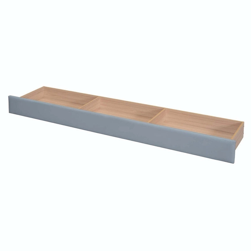 Lit Plateforme En Similicuir Beige/Gris Avec Rangement, Mère et Enfant, 2 Personnes