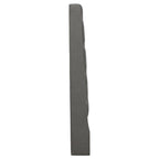 Tête de lit capitonnée en tissu gris – avec boutons touffetés, King / Queen