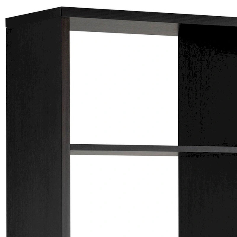 Vitrine Noire et Grise – 7 étagères, 3 portes, 175 cm de hauteur