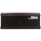 Banc de rangement 4 portes avec coussin, 1 personne, Blanc / Gris / Espresso / Bleu marine