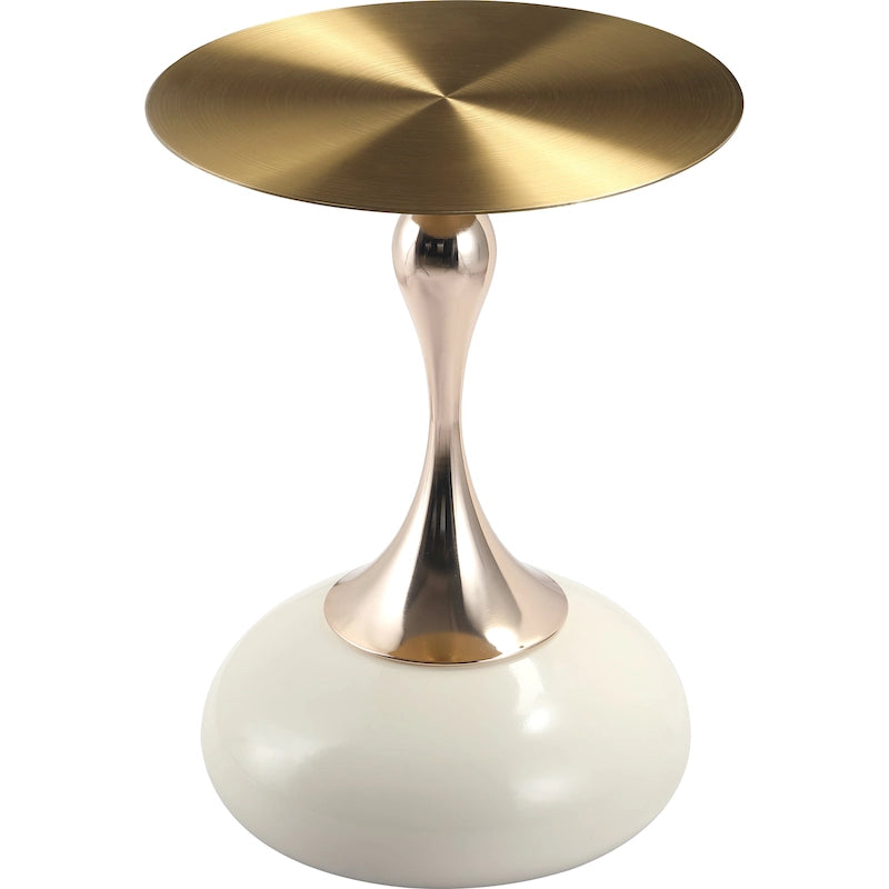 Table de salle à manger ronde hauteur bar – Plateau MDF, Piètement acier brossé, 4 places, Plusieurs coloris