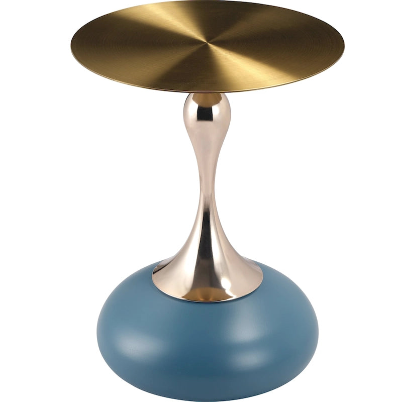 Table de salle à manger ronde hauteur bar – Plateau MDF, Piètement acier brossé, 4 places, Plusieurs coloris