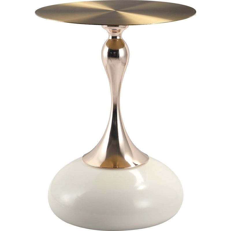 Table de salle à manger ronde hauteur bar – Plateau MDF, Piètement acier brossé, 4 places, Plusieurs coloris