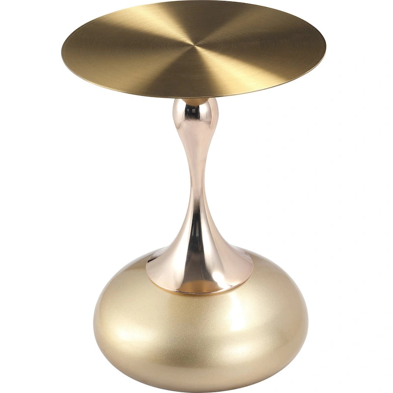 Table de salle à manger ronde hauteur bar – Plateau MDF, Piètement acier brossé, 4 places, Plusieurs coloris