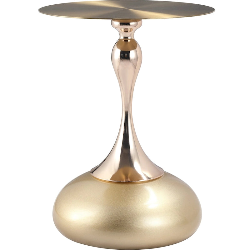 Table de salle à manger ronde hauteur bar – Plateau MDF, Piètement acier brossé, 4 places, Plusieurs coloris