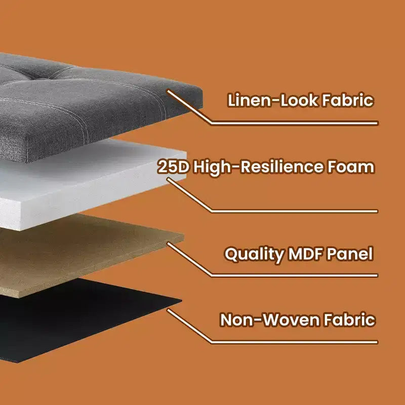 Banc de rangement ottoman de 30 po, Ottoman avec rangement, Repose-pieds, Banc de chambre pliant, Supporte 600 lb