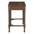 Bureau à écrire traditionnel en chêne brun, simple