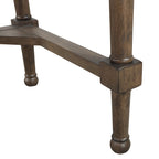 Bureau à écrire traditionnel en chêne brun, simple