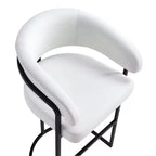 Lot de 2 tabourets de bar à hauteur de comptoir modernes rembourrés en similicuir Augusta de Manhattan Comfort