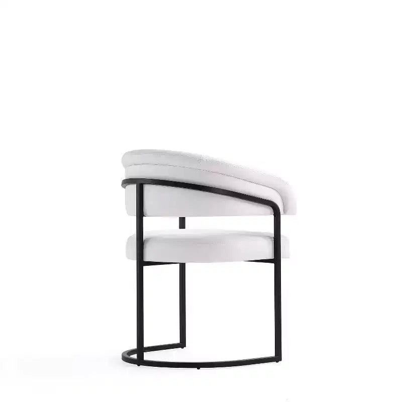 Manhattan Comfort Lot de 2 Chaises de Salle à Manger Modernes Capitonnées en Similicuir Augusta