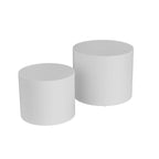 Chêne / Noir mat / Noyer / Blanc / Bleu / Blanc cassé – Lot de 2 tables d'appoint gigognes