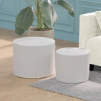 Chêne / Noir mat / Noyer / Blanc / Bleu / Blanc cassé – Lot de 2 tables d'appoint gigognes