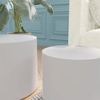 Chêne / Noir mat / Noyer / Blanc / Bleu / Blanc cassé – Lot de 2 tables d'appoint gigognes