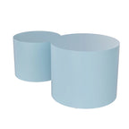 Chêne / Noir mat / Noyer / Blanc / Bleu / Blanc cassé – Lot de 2 tables d'appoint gigognes