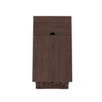 Table d'appoint marron en MDF avec port USB et rangement – 1 personne, 58,4 cm H