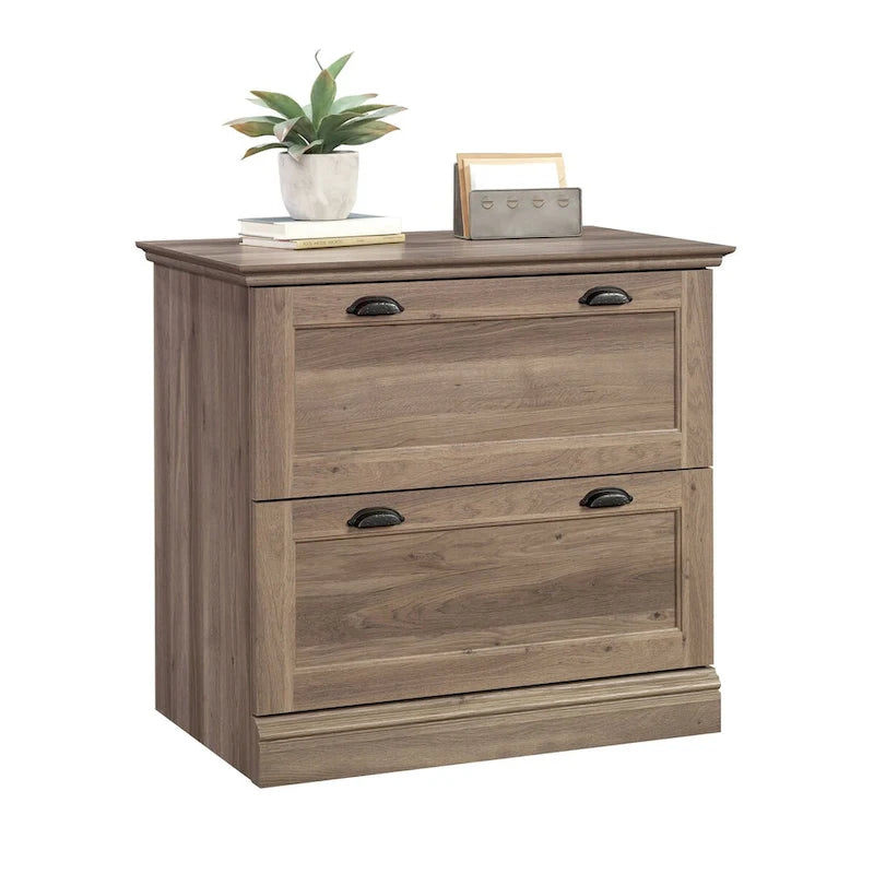 Meuble de classement latéral à 2 tiroirs – Mango Sindoori / Chêne Fer / Planche Blanche / Chêne Salé, Utilisateur unique