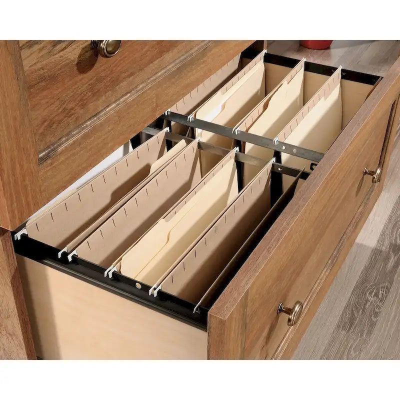 Meuble de classement latéral à 2 tiroirs – Mango Sindoori / Chêne Fer / Planche Blanche / Chêne Salé, Utilisateur unique