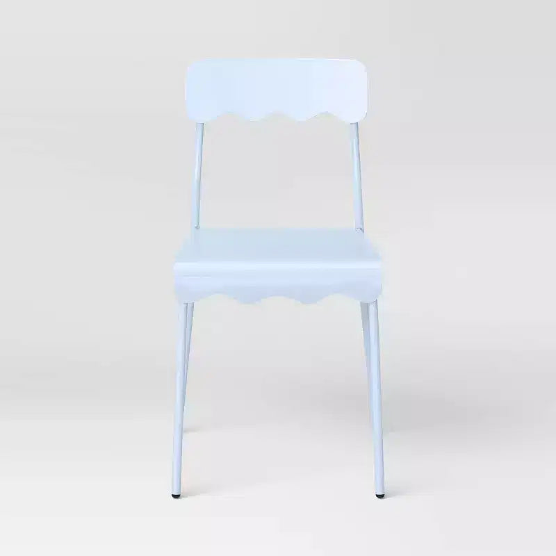 Lot de 2 chaises de salle à manger en métal ondulé - Room Essentials