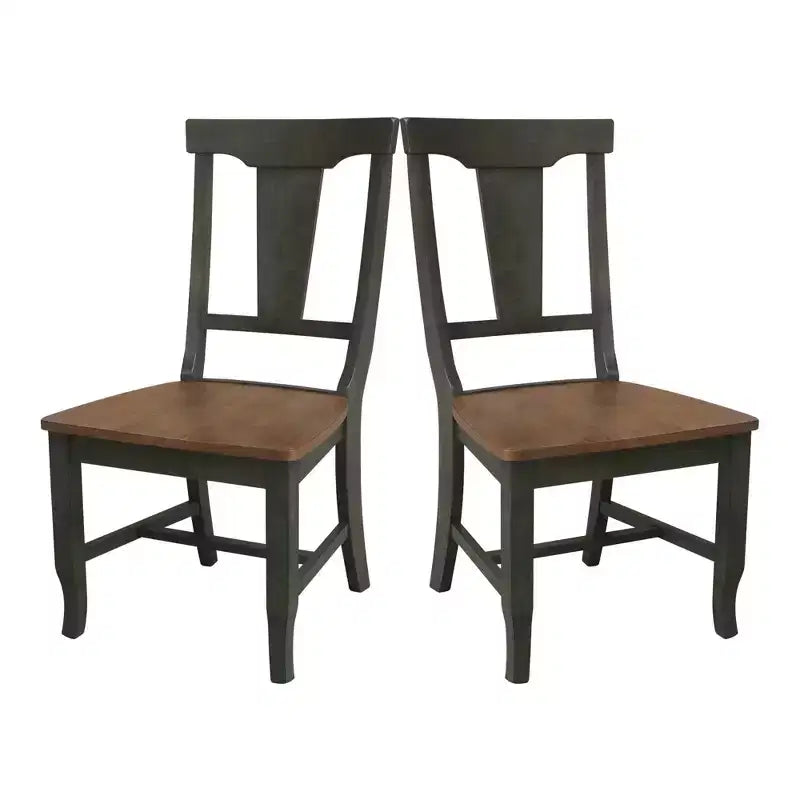 International Concepts Ensemble de 2 chaises à dossier ajouré
