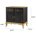Buffet en bois vert