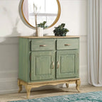 Buffet en bois vert